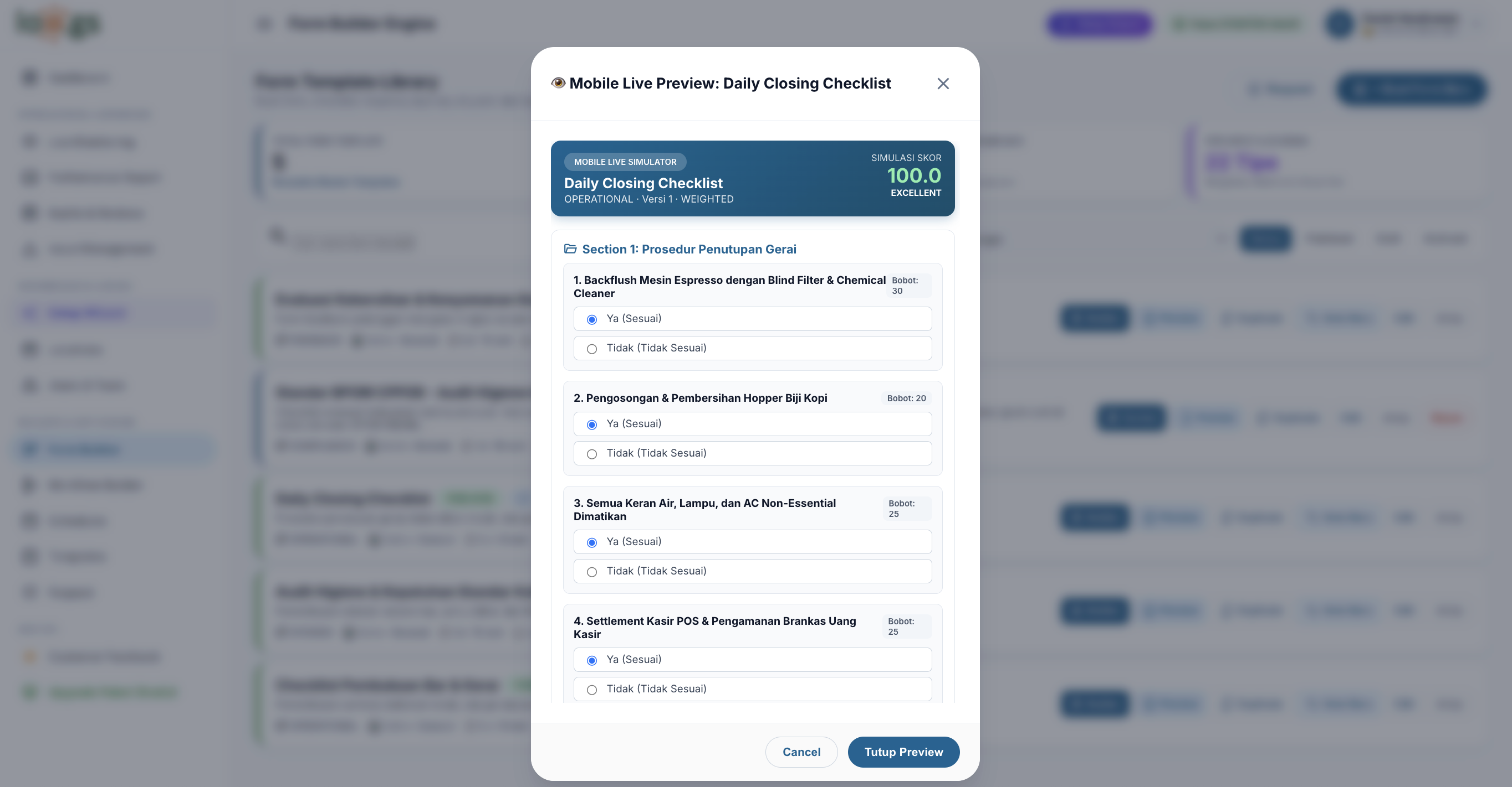 Form Builder Simulator